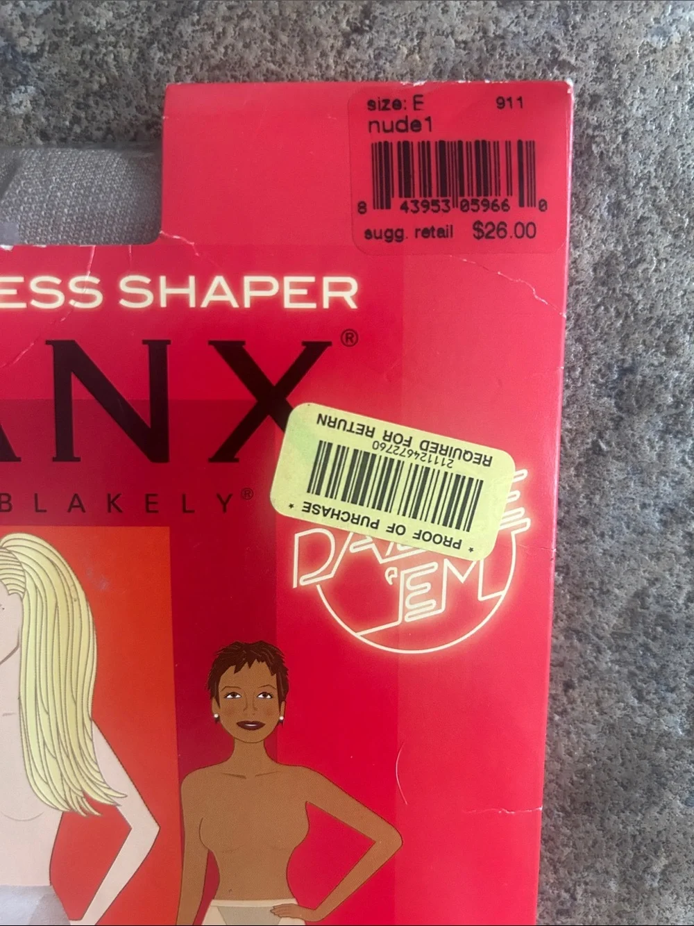 SPANX Super Nude Footless Shaper Tummy Control Size E